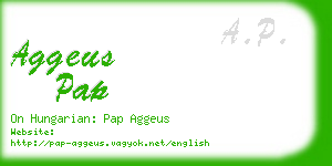 aggeus pap business card